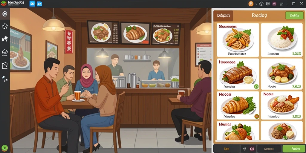 Grafis yang menawan dan penuh warna.